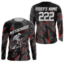 Load image into Gallery viewer, Custom Motocross Jersey Kid Men Women UPF30+ Red Dirt Bike Shirt MX Riding Off-Road Motorcycle PDT628