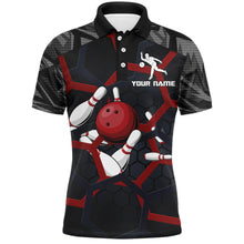 Load image into Gallery viewer, Custom Bowling Polo Shirt For Men Camo Bowling Jersey Bowling Team League Shirts BDT196