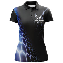 Load image into Gallery viewer, Custom Bowling Polo Shirts For Women Vintage Bowling Jersey Black Bowling Team League Shirts BDT213