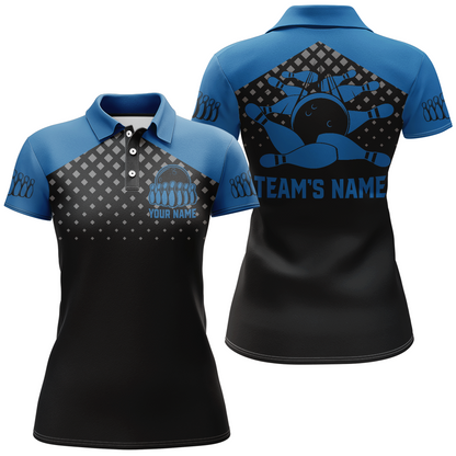 Custom Bowling Shirts With Name Bowling Team Jersey For Women Bowling Polo Shirt League BDT329