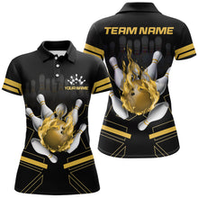 Load image into Gallery viewer, Custom Flame Bowling Jersey For Women Bowling Team Shirt League Bowling Polo Shirt BDT303