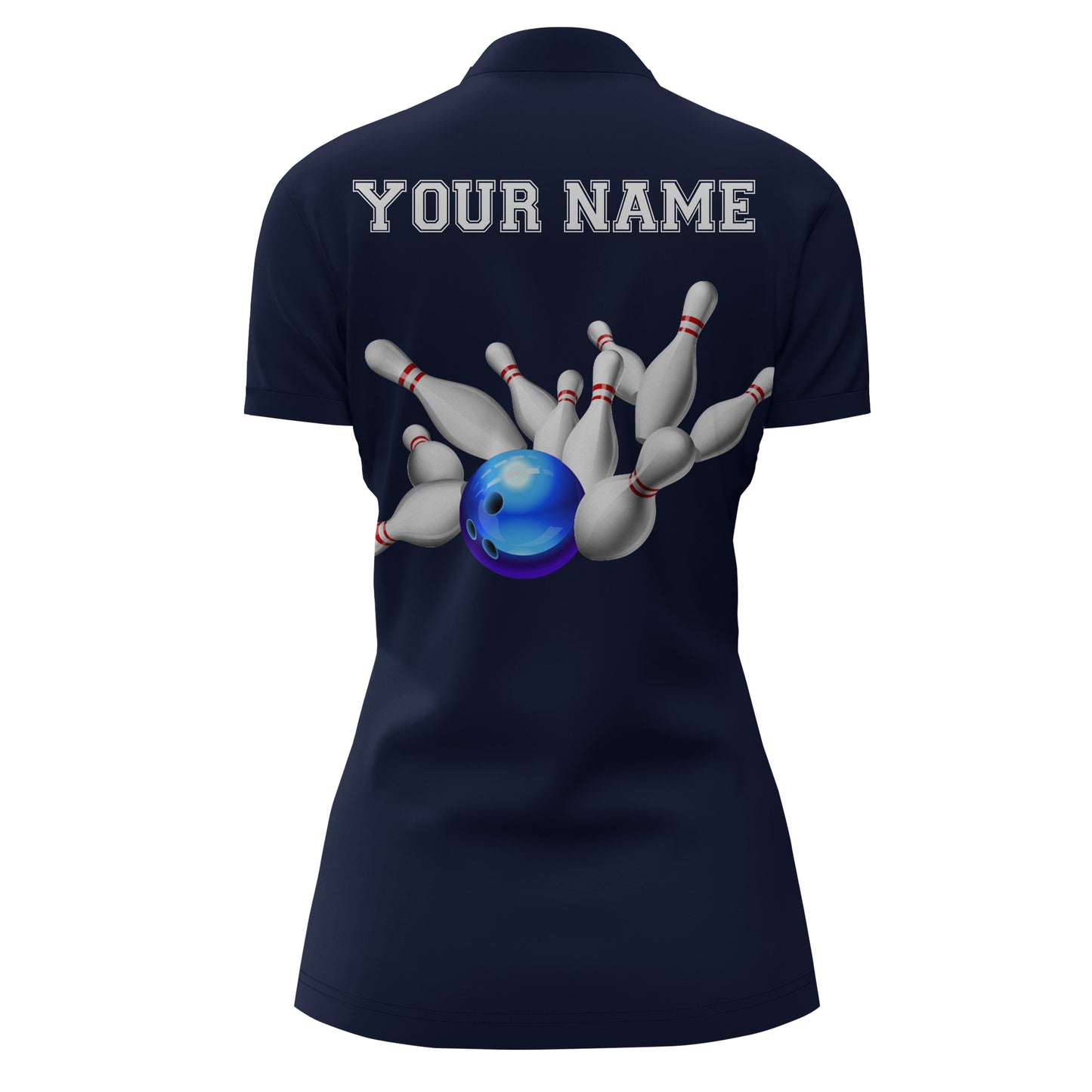 Blue Bowling Jersey For Women Custom Bowling Shirt 3D Bowling Quarter-Zip Shirt For Team BDT250