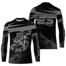 Load image into Gallery viewer, Grey Motocross Racing Jersey Upf30+ Dirt Bike Shirt Motorcycle Off-Road MX Jersey XM290