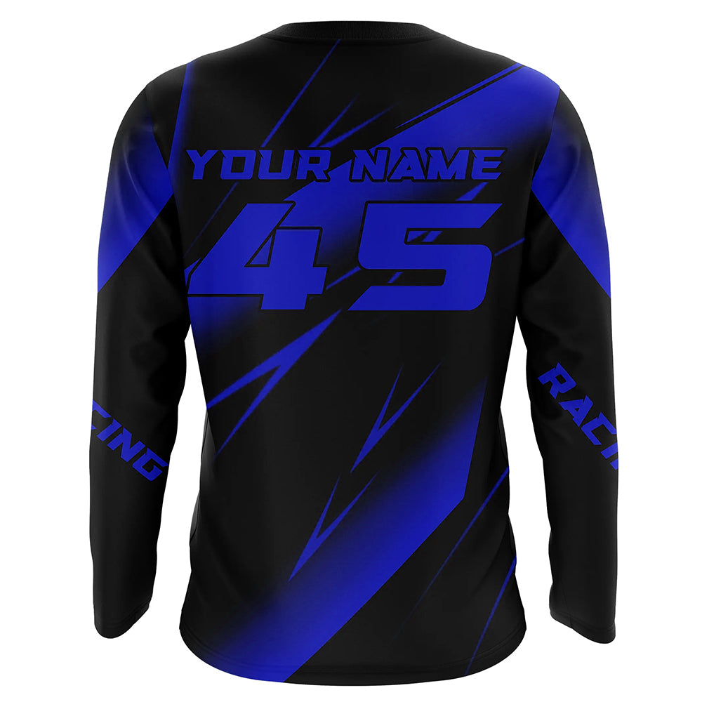 Motocross Racing Jersey Blue Upf30+ Dirt Bike Shirt Motorcycle Off-Road Jersey XM293