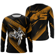 Load image into Gallery viewer, Motocross Racing Jersey Orange Upf30+ Dirt Bike Shirt Motorcycle Off-Road Jersey XM293