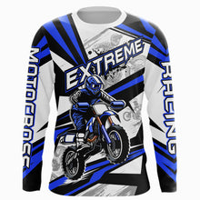 Load image into Gallery viewer, Blue Dirt Bike Racing Jersey Upf30+ Motocross Shirt Men Kid Women Off-Road Jersey XM279