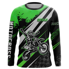 Load image into Gallery viewer, Dirt Bike MX Racing Jersey Green Upf30+ Motocross Shirt Women Kid Off-Road Shirt XM280