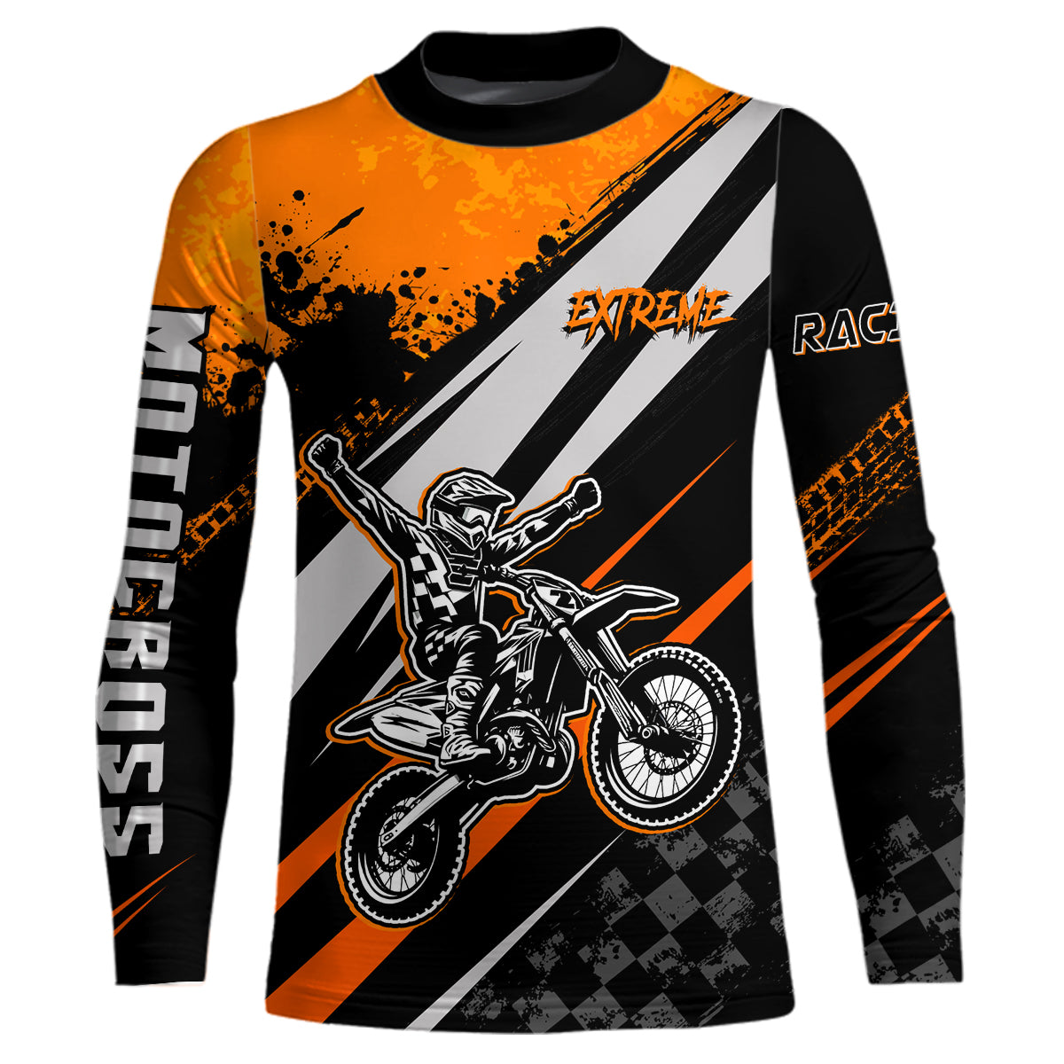 Dirt Bike MX Racing Jersey Orange Upf30+ Motocross Shirt Women Kid Off-Road Shirt XM280