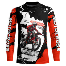 Load image into Gallery viewer, Dirt Bike Racing Jersey Red Upf30+ Motocross Shirt Men Kid Women Off-Road Jersey XM281