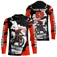 Load image into Gallery viewer, Dirt Bike Racing Jersey Red Upf30+ Motocross Shirt Men Kid Women Off-Road Jersey XM281