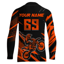 Load image into Gallery viewer, Motocross Jersey Kid Men Women Upf30+ Orange Racing Dirt Bike Shirt Off-Road Motorcycle XM286