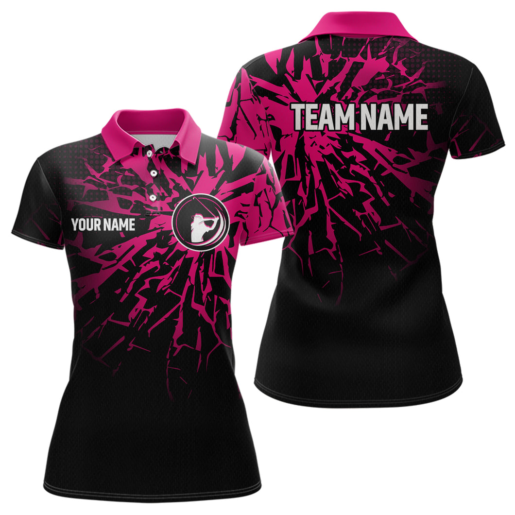 Pink Golf Polo Shirt Custom Golf Shirts for Men and Women Team Golf Apparel MMG58