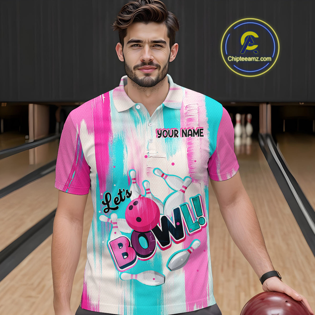Vintage Pink Bowling Shirts for Women Men Custom Team Bowling Jerseys for Bowlers MBL115