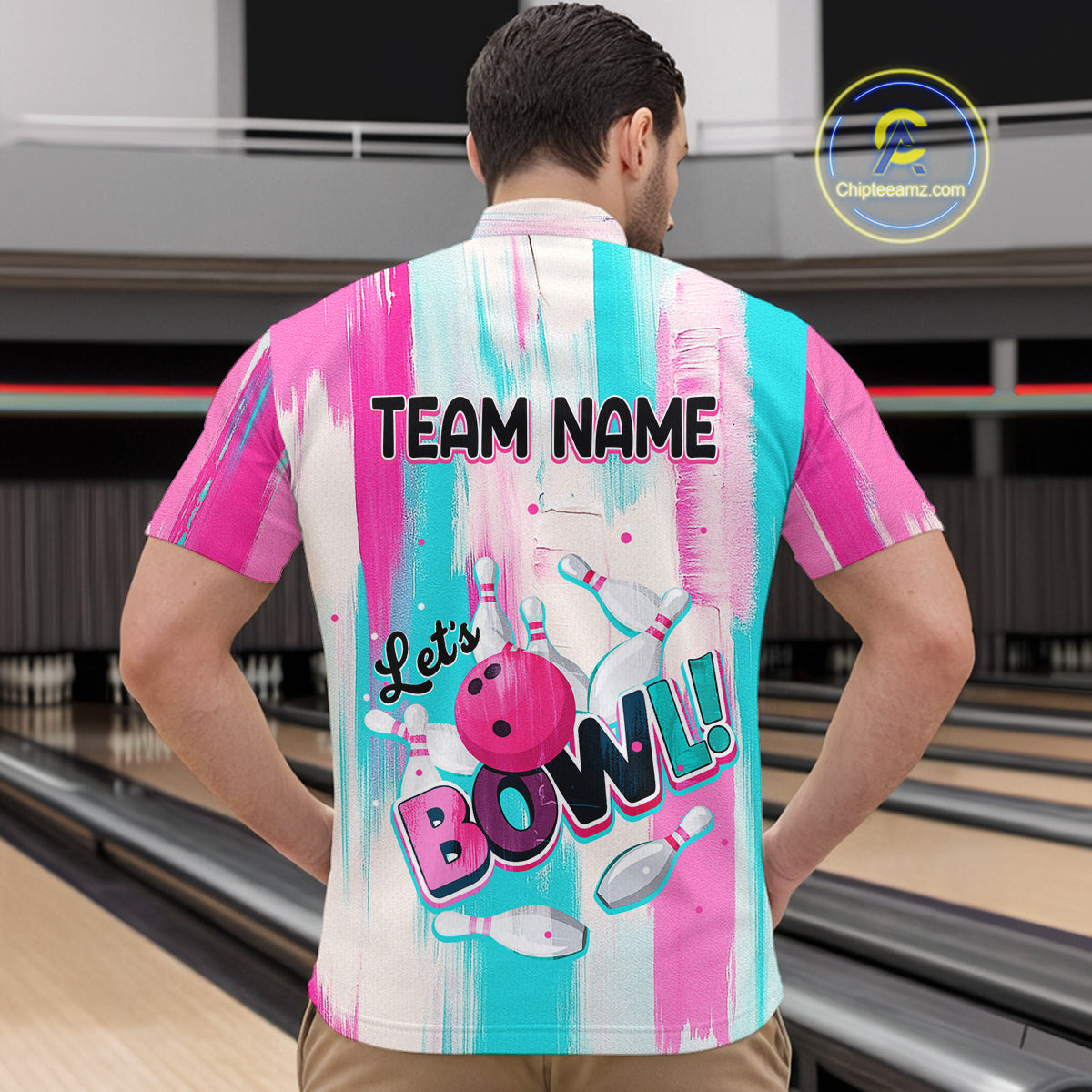 Vintage Pink Bowling Shirts for Women Men Custom Team Bowling Jerseys for Bowlers MBL115
