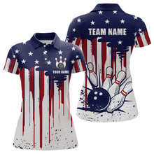 Load image into Gallery viewer, Patriotic Bowling Shirt for Men Women Custom Bowling Polo Shirt &amp; Quarter-Zip Shirts MBL01