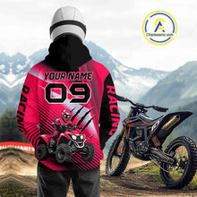 Load image into Gallery viewer, Custom Pink ATV Motocross Hoodie for Men Women Quad Shirt ATV Riding Hoodie MHATV21