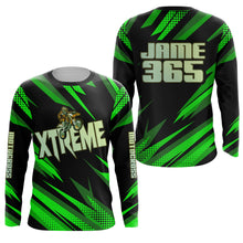 Load image into Gallery viewer, Motocross Jersey Kid Men Women Green Upf30+ MX Racing Dirt Bike Shirt Extreme Off-Road XM31