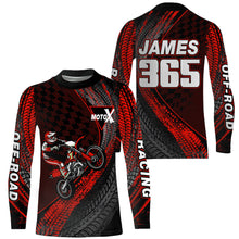 Load image into Gallery viewer, Dirt Bike Jersey Men Kid Women Upf30+ Red Motocross Shirt Racing Off-Road Shirt XM203