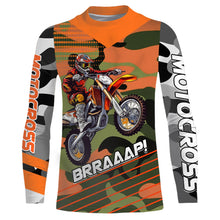 Load image into Gallery viewer, Camo Motocross Racing Jersey UPF30+ Youth Dirt Bike Shirt Kid Women Men Off-road Jersey XM132