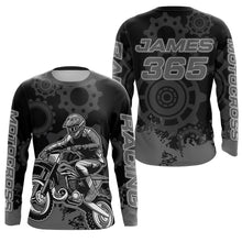 Load image into Gallery viewer, Motocross Racing Jersey Men Kid UPF30+ Grey Dirt Bike Riding Jersey MX Off-Road Shirt XM227