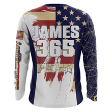 Load image into Gallery viewer, Motocross Racing Jersey UPF30+ American Flag Dirt Bike Shirt Kid Men Women Map US Patriotic XM102