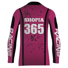 Load image into Gallery viewer, Motocross Racing Jersey Girl Women UPF30+ Pink Off-Road Youth Dirt Bike Riding Shirt XM168