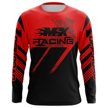 Load image into Gallery viewer, Motocross MX Racing Jersey Men Kid Women UPF30+ Red Off-road Dirt Bike Riding Shirt XM233