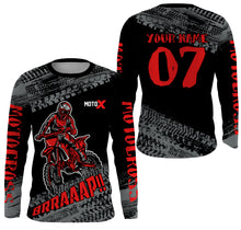 Load image into Gallery viewer, Motocross Jersey Kid Men Dirt Bike Racing Shirt Upf30+ Off-road Motorcycle Jersey Red XM202