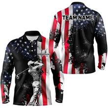 Load image into Gallery viewer, Patriotic Golf Polo Shirts Custom for Men and Women Golf Shirts Personalized MMG59