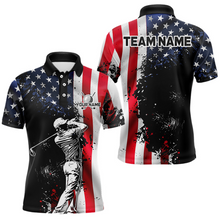 Load image into Gallery viewer, Patriotic Golf Polo Shirts Custom for Men and Women Golf Shirts Personalized MMG59