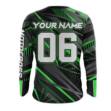 Load image into Gallery viewer, Green Motocross Racing Jersey Kid Women Men Upf30+ Youth Dirt Bike Off-Road Shirt XM54