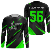 Load image into Gallery viewer, Motocross Racing Jersey Green Men Kid Upf30+ Dirt Bike Shirt Off-Road Racing Jersey XM248