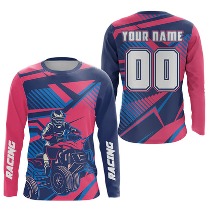 Blue&Pink ATV Racing Jersey ATV Riding Shirt for Kid Adult Youth Quad Bike ATV Jersey MX119