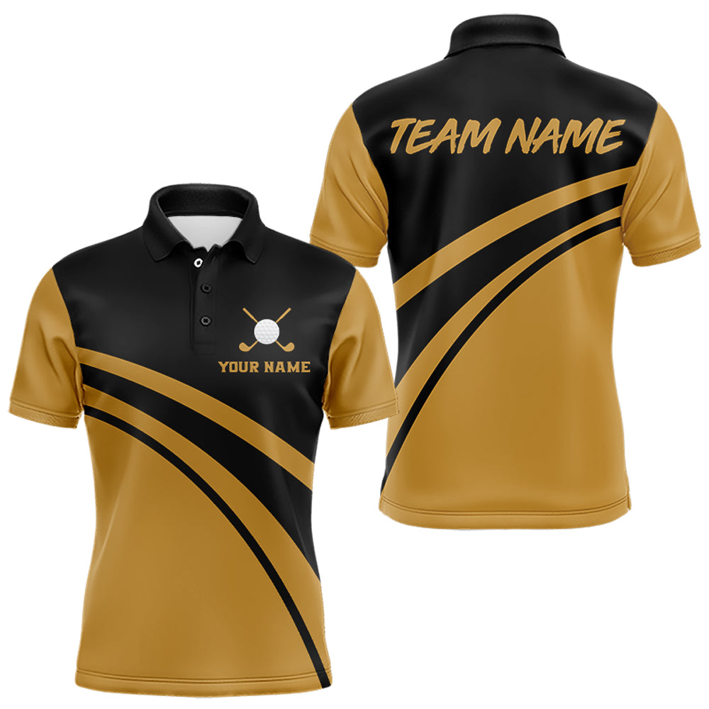 Custom Golf Polo Shirt for Men Women Golf Polo Shirt Yellow Golf Polo MMG12