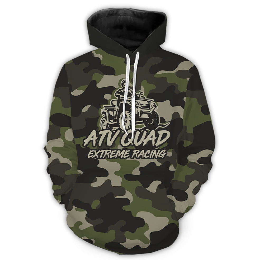 Custom ATV Motocross Hoodie for Men Women Quad Bike Shirt ATV Racing Hoodie MHATV08