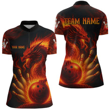 Load image into Gallery viewer, Dragon Bowling Shirts Women Men Team Custom Flame Bowling Jerseys for Bowlers MBL143