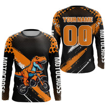 Load image into Gallery viewer, Custom Dinosaur Motocross Racing Jersey Dirt Bike Jersey Men Kid Women Off Road Shirt XM382