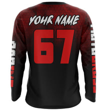 Load image into Gallery viewer, Custom Racing Jersey Red Black UPF30+ Motorcycle Motocross Shirt Off-Road Riding Jersey XM161