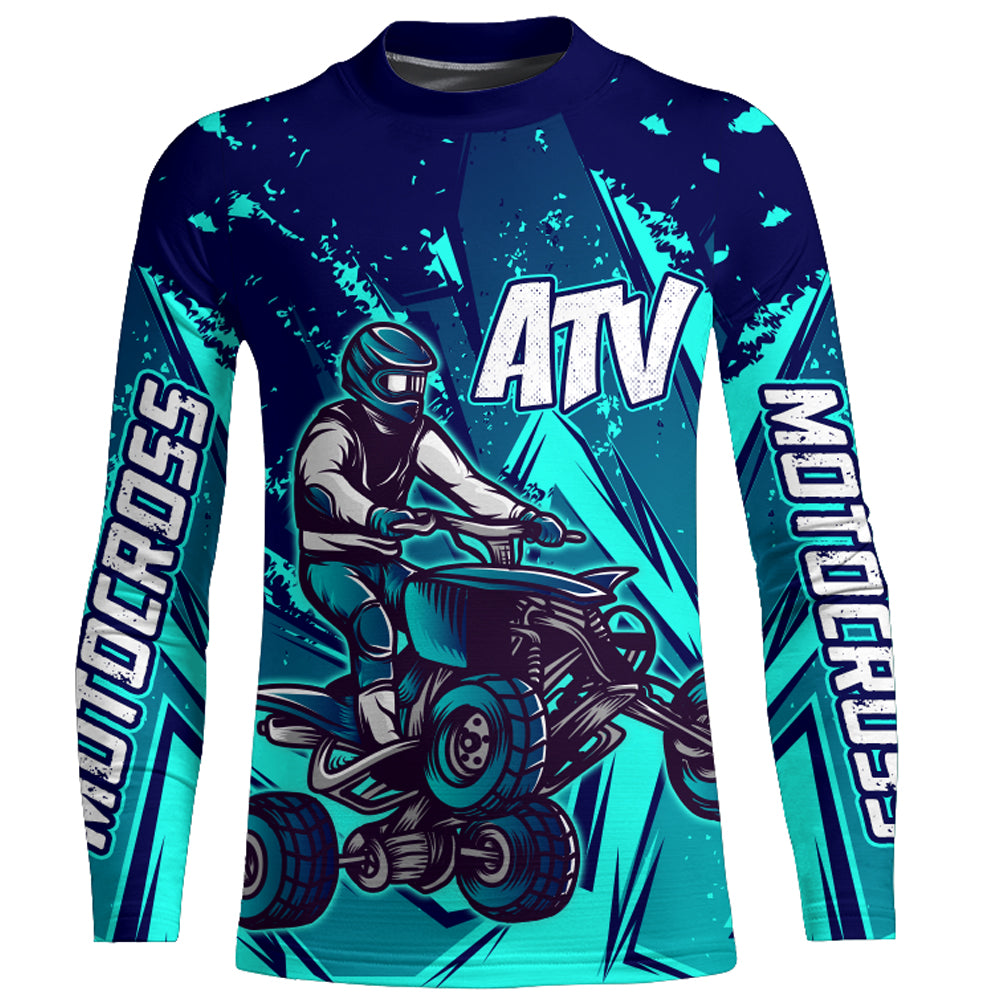 ATV Motocross Jersey Men Kid Women UPF30+ Quad Bike Shirt Off-Road ATV Racing Jersey MX07