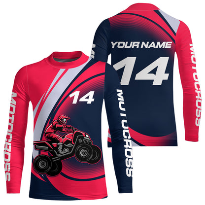Custom Eagle ATV Riding Jersey Pink and Blue Quad Bike Jersey for Kid Men Women MX103