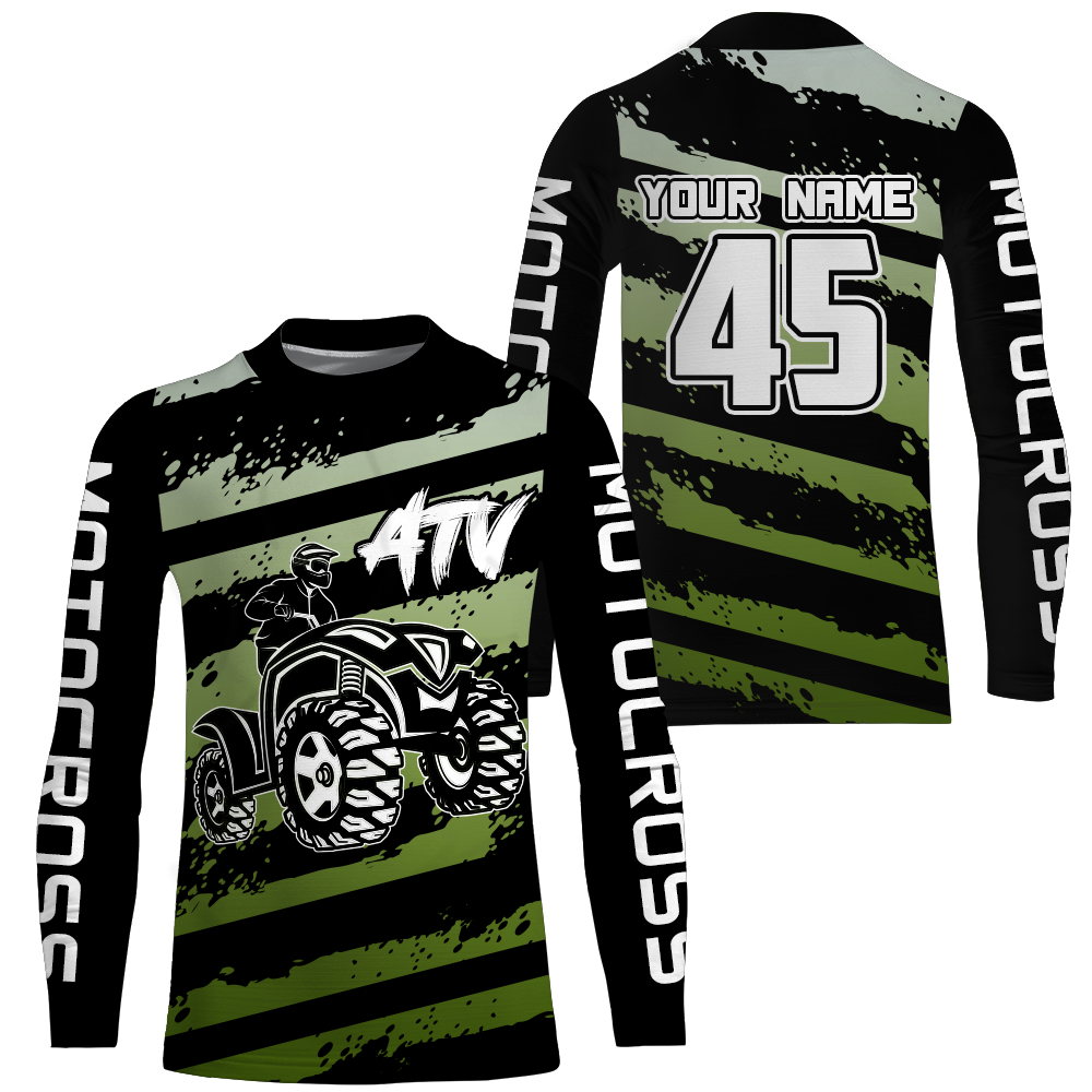 Custom ATV Motocross Jersey UPF30+ Quad Bike Shirt Men Kid ATV MX Racing Off-Road MX27