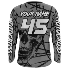 Load image into Gallery viewer, Motocross Racing Jersey Grey Upf30+ Dirt Bike Shirt MX Off-Road Motorcycle Shirt XM291