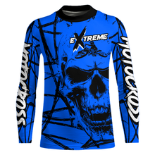 Load image into Gallery viewer, Motocross Racing Jersey Blue Upf30+ Dirt Bike Shirt MX Off-Road Motorcycle Shirt XM291