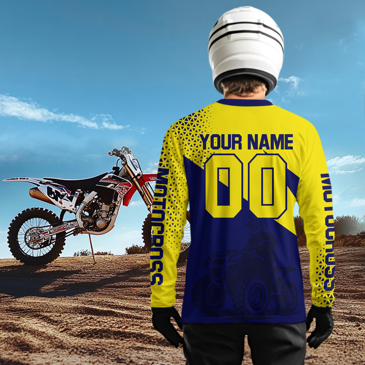 ATV Motocross Racing Jersey Custom ATV Shirts Kid Women Men ATV Quad Jersey MX122