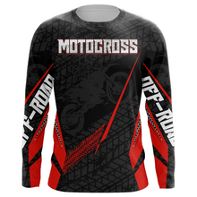 Load image into Gallery viewer, Motocross Racing Jersey Kid Women Men Dirt Bike Shirt Upf30+ Off-road Jersey Red XM254