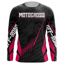 Load image into Gallery viewer, Motocross Racing Jersey Kid Women Men Dirt Bike Shirt Upf30+ Off-road Jersey Pink XM254