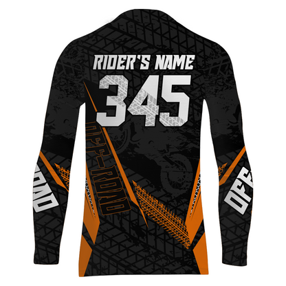 Motocross Racing Jersey Kid Women Men Dirt Bike Shirt Upf30+ Off-road Jersey Orange XM254