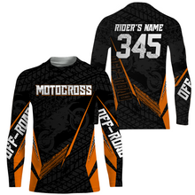 Load image into Gallery viewer, Motocross Racing Jersey Kid Women Men Dirt Bike Shirt Upf30+ Off-road Jersey Orange XM254