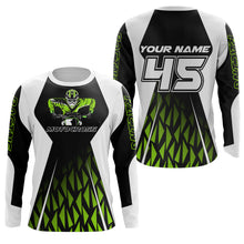 Load image into Gallery viewer, Green Motocross Jersey UPF30+ Dirt Bike Youth Motocross Riding Shirt Men Women Kid Off-Road XM12