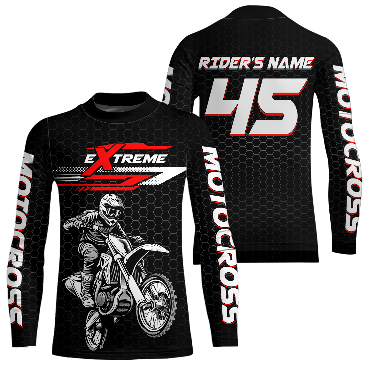 Motocross Jersey Custom Dirt Bike Racing Shirt for Men Kid Woman Upf30+ XM342